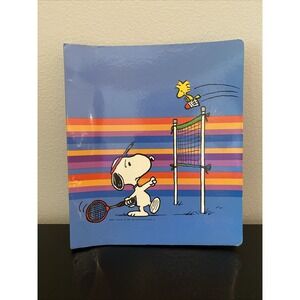 Vintage Snoopy 3 Ring Binder + 3 Internal Folders Peanuts Collection 1958 1965
